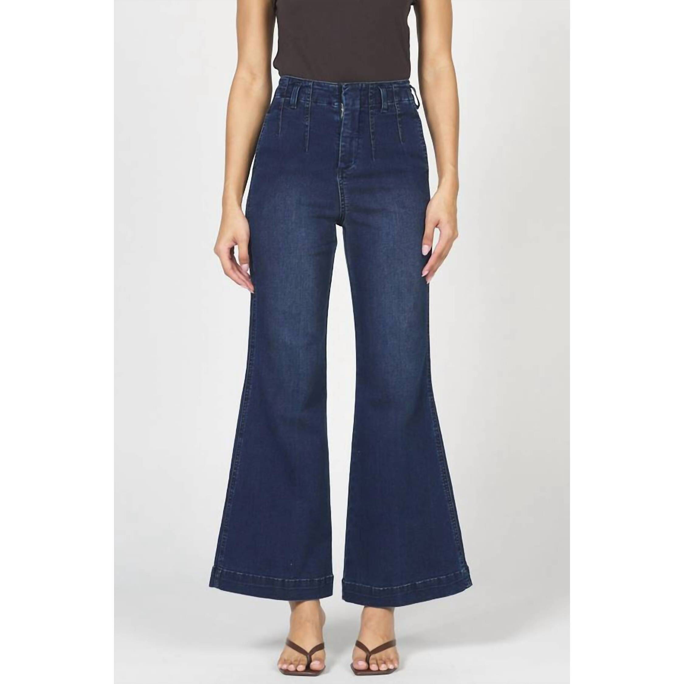 New Dear John Denim Audrey Wide Leg Jeans In Mega Vibe